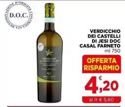 Gran mercato Verdicchio dei Castelli di Jesi DOC Casal Farneto offerta