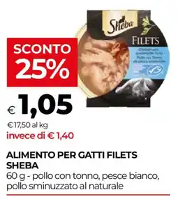 Unicoop Alimento per gatti filets Sheba offerta
