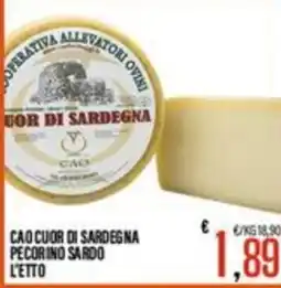 Supermercati EffePiù CAO Cuor di Sardegna Pecorino Sardo offerta