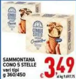 Iper Triscount Sammontana cono 5 stelle offerta