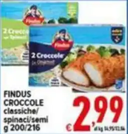 Iper Triscount Findus crocchette classiche offerta