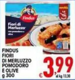 Iper Triscount Findus Fiori di Merluzzo Pomodoro e Olive offerta