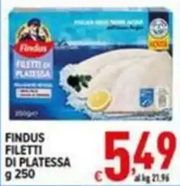 Iper Triscount Findus filetti di platessa offerta