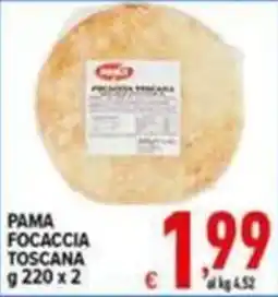 Iper Triscount Pama focaccia toscana offerta