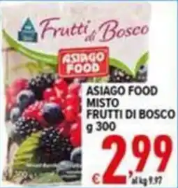 Iper Triscount Asiago Food frutti di bosco offerta