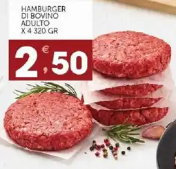 Sisa Hamburger di bovino adulto offerta