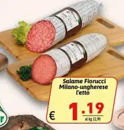 Ipercarni Salame Fiorucci Milano-ungherese offerta