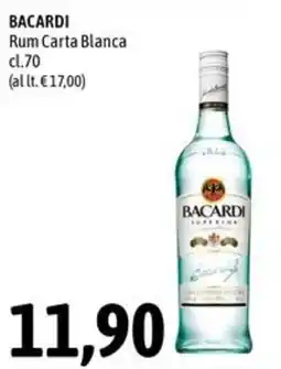 Madis Bacardi rum carta blanca offerta