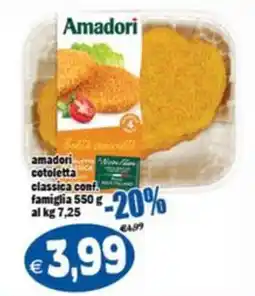Il Castoro Supermercati Amadori cotoletta classica conf. offerta