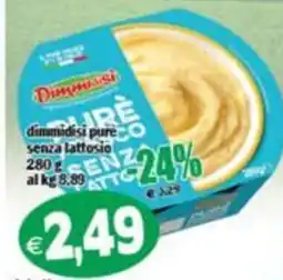 Il Castoro Supermercati Dimmidisi purè senza lattosio offerta
