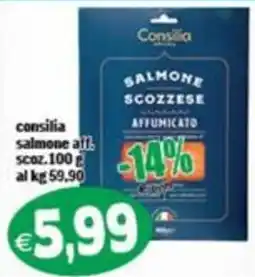 Il Castoro Supermercati Consilia salmone affumicato offerta