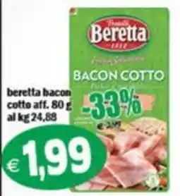 Il Castoro Supermercati Beretta bacon cotto offerta