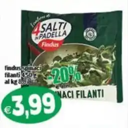 Il Castoro Supermercati Findus spinaci filanti offerta