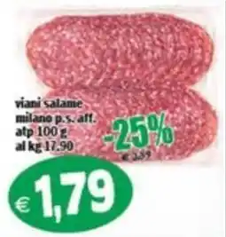Il Castoro Supermercati Viani salame milano p.s. aff. offerta
