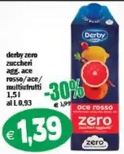 Il Castoro Supermercati Derby zero zuccheri agg. ace rosso/ace/multi frutti offerta