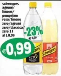 Il Castoro Supermercati Schweppes zero agrumi offerta