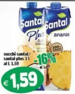 Il Castoro Supermercati Succhi santal/santal plus offerta