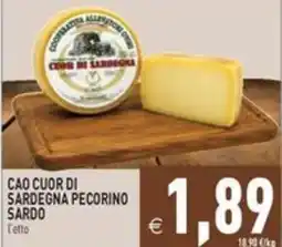 Pim Supermercati Cao cuor di Sardegna pecorino sardo offerta