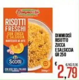 Supermercati EffePiù Risotti freschi con zucca e salsiccia mantecato ad arte offerta
