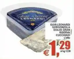 Pewex Gorgonzola dolce gran riserva cucchiaino Igor Leonard offerta