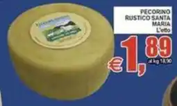Pewex Pecorino rustico santa maria offerta
