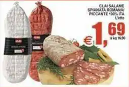 Pewex Clai salame spianata romana piccante offerta