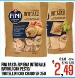 Supermercati EffePiù Fini pasta ripiena integrale offerta
