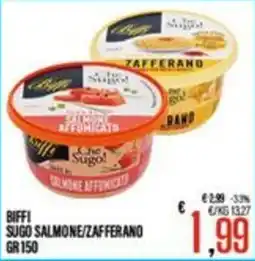 Supermercati EffePiù Biffi Sugo Salmone/Zafferano offerta