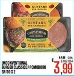 Supermercati EffePiù Unconventional burger classico/pomodoro offerta