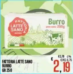 Supermercati EffePiù Burro Fattoria Latte Sano offerta