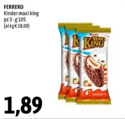 Madis Ferrero Kinder maxi king offerta