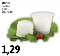Madis Sabelli ricottina offerta
