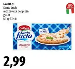 Madis Galbani Santa Lucia mozzarella per pizza offerta