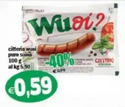 Il Castoro Supermercati Citterio wuoi puro suino offerta
