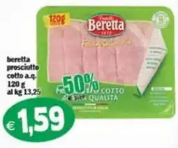 Il Castoro Supermercati Beretta prosciutto cotto a.q. offerta