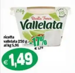 Il Castoro Supermercati Ricotta Fresca Vallelata offerta