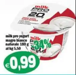 Il Castoro Supermercati milk pro yogurt magro bianco naturale offerta