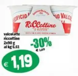 Il Castoro Supermercati Valcolatte riccottoni offerta