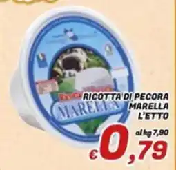 Idromarket Ricotta di pecora Marella L'Etto offerta
