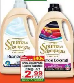 CTS Supermercati Spuma di Scampagna Lavatrice Bianco Nero offerta