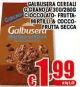 Sacoph Galbusera granola offerta