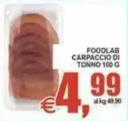 Pewex Foodlab carpaccio di tonno offerta