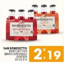 Sisa San Benedetto Ben's Bitter Bianco/Rosso/Ginger offerta