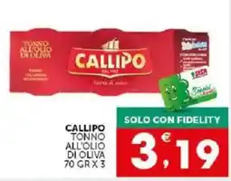 Sisa Callipo tonno all'olio di oliva offerta