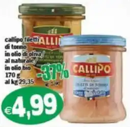 Il Castoro Supermercati Callipo filetti di tonno offerta