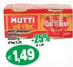 Il Castoro Supermercati Mutti pomodori datterini offerta