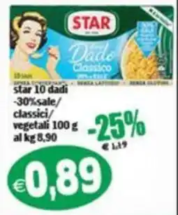 Il Castoro Supermercati Star Dadi Classico offerta