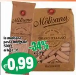 Il Castoro Supermercati la molisana pasta integrale offerta