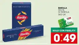 Mercadò Barilla pasta di semola offerta