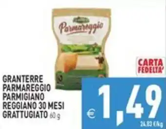 Granterre Parmareggio Parmigiano Reggiano 30 mesi grattugiato
